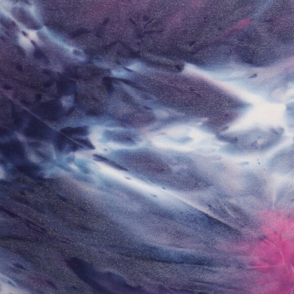 Womens Buttery Soft Tie dye print High rise Fitted leggings Size S-L Navy & Pink - Picture 4 of 5